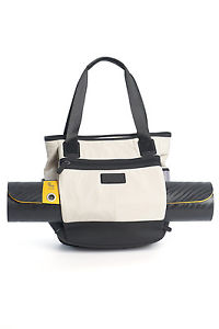 Lole (Coalision) Lily Tennis or Fitness Tote Bag, Creme Colored/Black/Grey, New!