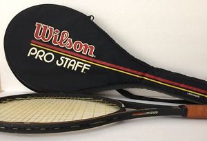 Vtg Wilson Pro Staff 4 3/8 (L3) LargeHead (Graphite Kevlar) Tennis Racquet