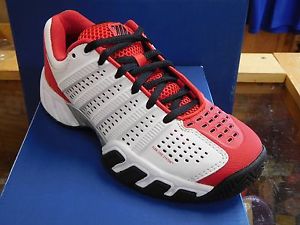 K-Swiss Light 2.5 Kids Tennis Shoes white/red/black Clearance SALE non marking