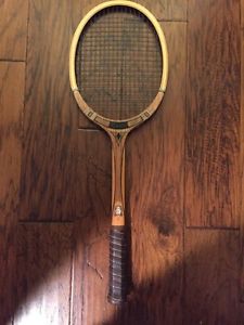 Vintage TAD Davis Imperial Deluxe Wooden Tennis Racquet  LOOK
