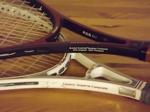 Wilson "KUQ" Jack Kramer Staff 110 4 3/8" + Wilson SC2000 Lot of 2 Racquets