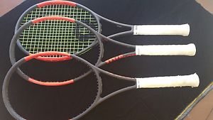 Wilson Pro Staff 97 -  3 Used Tennis Racket (4 months)  - 4 3/8 -  (16 by 19 )