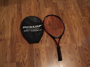 Dunlop Power Shot Junior 25 Tennis Racket With Cover -Very Nice!-FREE Shipping!