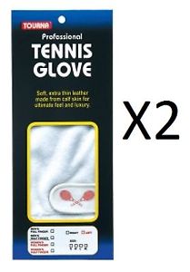 Tourna Womens Full Finger Tennis Glove Durable Soft Right Hand Medium (2-Pack)