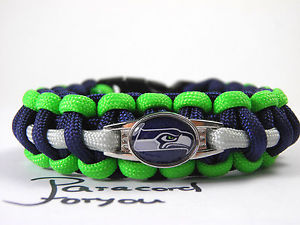 Seattle Seahawks Paracord Bracelet NFL enfants de charme, Femmes + Hommes
