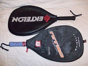 Ektelon Smash Longbody AND Wilson Racquetball Racquets with covers Free Shipping