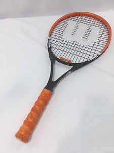 Wilson Nitro Tennis Racquet Racket 4" L0 M4U Black Orange