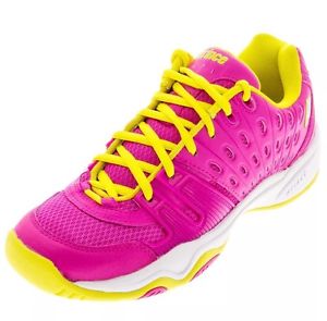 Prince Juniors` T22 Tennis Shoes Pink and Yellow - Size 3.5