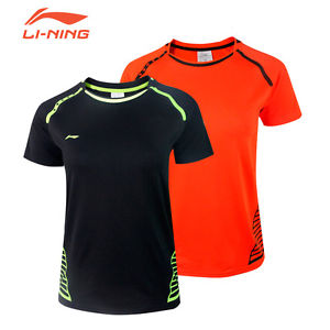 2017 Li Ning men's Outdoor sports Tops tennis/badminton Clothes T shirts 3075