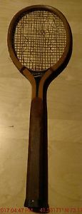 ANTIQUE WRIGHT & DITSON WOOD TENNIS RACQUET CIRCA 1915 COLUMBIA