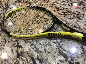 Wilson BLX Pro Open - 4 3/8" #3 grip MidPlus - 100 sq. in 16 X 19 Tennis Raquet