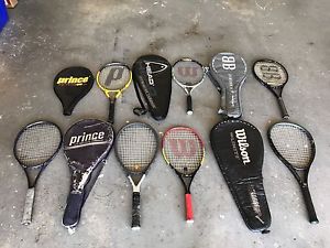 Lot Of 7 Racquets Assorted Brands And Conditions