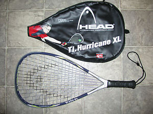 Head Ti. 175 XL Racquetball Racquet W/ Cover, Grip Size 3 5/8" image 1