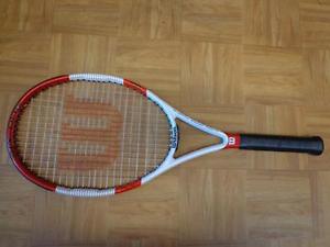 Wilson Six ONE TEAM Midplus 100 head 9.4 16x20 4 1/2 grip Tennis Racquet