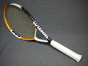 WILSON FOCUS HYBRID TENNIS RACQUET OVERSIZE 4 1/2" NEW GRIP WRAP OVER WRAP GREAT
