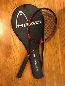 HEAD PRESTIGE TOUR 300 TRISYS SYSTEM MID SIZE TENNIS RACKET & COVER, 4 1/2
