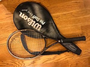 WILSON PRO STAFF 5.9 SI OVERSIZE TENNIS RACKET & COVER, 4 1/4" GRIP
