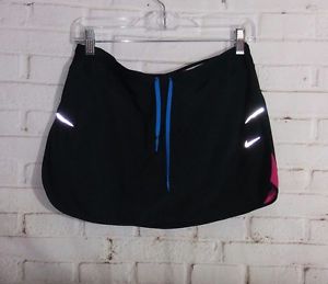 Nike Dri-fit Womens Medium Black & Pink Tennis Mini Skirt/Skort