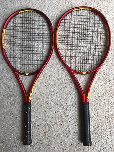 Volkl Organix Super G 8 315g Tennis Racquets - pair 4 1/4" grip, great condition