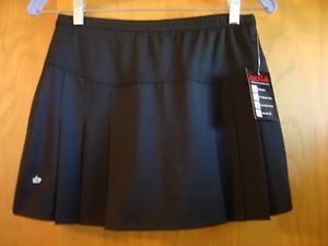 NEW Bolle Women's Extra Dry Black Tennis Skort Skirt Shorts NWT Small MSRP $59