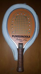 PowerPaddle Brian Lee Model Paddle Tennis Paddleball Racquet Wood