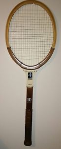Vintage WILSON CHRIS EVERT AUTOGRAPH LIGHT 4 3/8 Wooden Tennis Racket NICE!