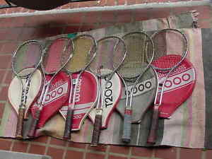 6 Wilson Metal Tennis Racquets