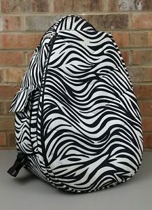 JetPac Life is Tennis Large Tennis Raquet SLING BAG Lynne Tauchen ZEBRA