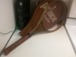 Prince Woodie 4 1/4 Wood Graphite Tennis Racket with Cover