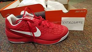 Men's Nike Zoom Cage 2 Size 10.5 Red/White, Brand New
