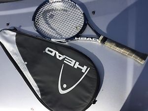 Blue & Silver HEAD Genesis Liquid Metal 107 Sq" Oversize Tennis racquet w/case