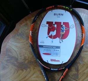 Wilson Burn 100 16X19 X2 Shaft Strung Tennis Racquet Grip Size 4 1/8 Unstrung
