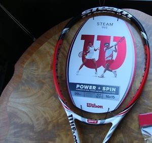 Wilson Steam 99S 16X15 Tennis Racquet Grip Size 4 1/2 Unstrung