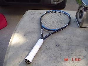 D - Prince O3 Hybrid Shark Tennis Racquet 4 1/4 Grip No End Cap