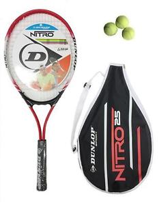 Dunlop Nitro 25 Raqueta De Tenis Junior + 3 Pelotas De Tenis