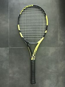 Babolat Pure Aero Lite - 100 - 27in - 4 1/8 with Hybrid Strings - Tennis