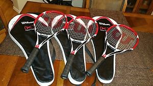 Wilson (K) Factor Bold (K) arophite black Strung kbold lot 3 raquets bold