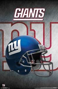 New York Giants Casque Football NFL Affiche RP14993