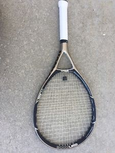 WILSON nCODE n2 OS 121 TENNIS RACQUET  27.5"  4 3/8  (NEW STRINGS)
