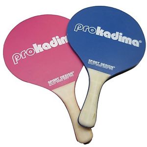 Pro Kadima Paddleball Beach Set New Red/Blue With Set of 3 Replacement Balls