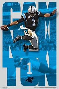 Carolina Panthers Cam Newton Superstar NFL Affiche RP14976