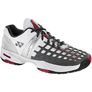 Yonex Men's Power Cushion Pro Tennis Shoe-White/Grey/Red-9