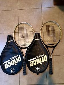 Prince Synergy Aero Titanium Tennis Racket - 4 3/8" Lot of 2