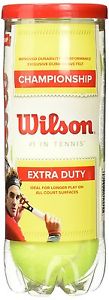 Wilson Championship Extra Duty Tennis Ball 4-Pack, Yellow