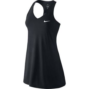 Nike Women's Summer Pure BLACK Dri-Fit Tennis Dress 728736 010  Medium M New