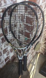 (2)Prince Titanium Thunder UltraLite Oversize 115 Tennis Racquet 4 5/8" Racket