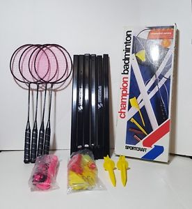 Never Used ~ Sportcraft Badminton Set with 4 Racquet ~ Nice Set