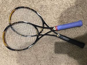 WILSON K FACTOR [k] BLADE 98 TENNIS RACQUETs RACKETS (PAIR) 4 3/8
