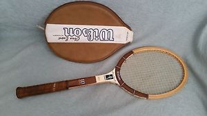 vintage Wilson wood tennis racquet CHRIS EVERT Autograph - with head cover