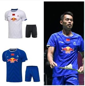 2017 All England Open Lin Dan Tops clothing Badminton T shirts +shorts